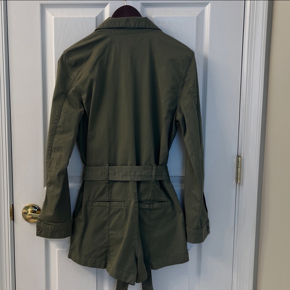 Veronica Beard Olive Utility Jumpsuit romper - Picture 4 of 5